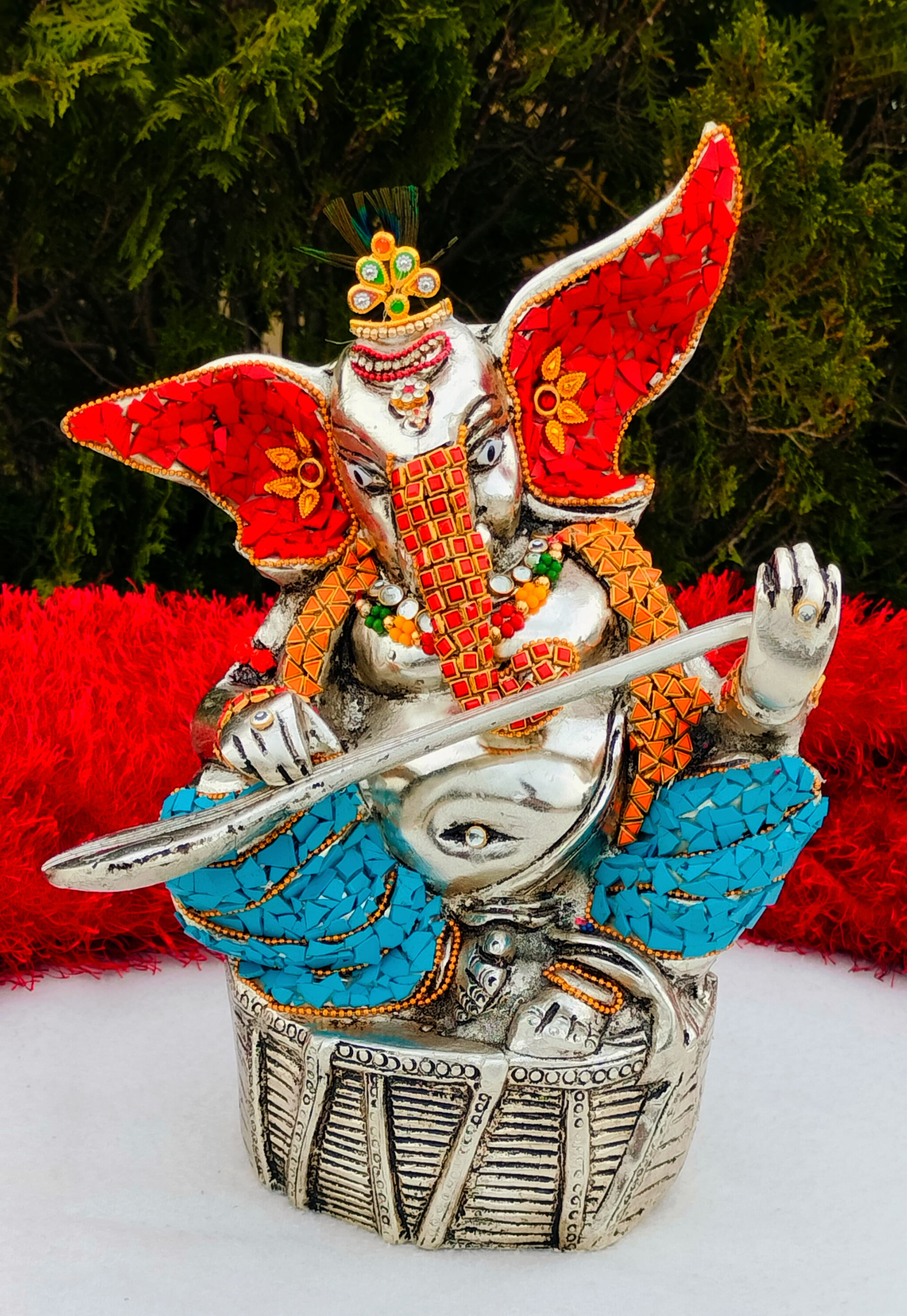 Antique German silver big size vinayak/ Ganesh ji