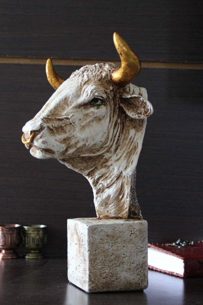 Bull Head Sculpture