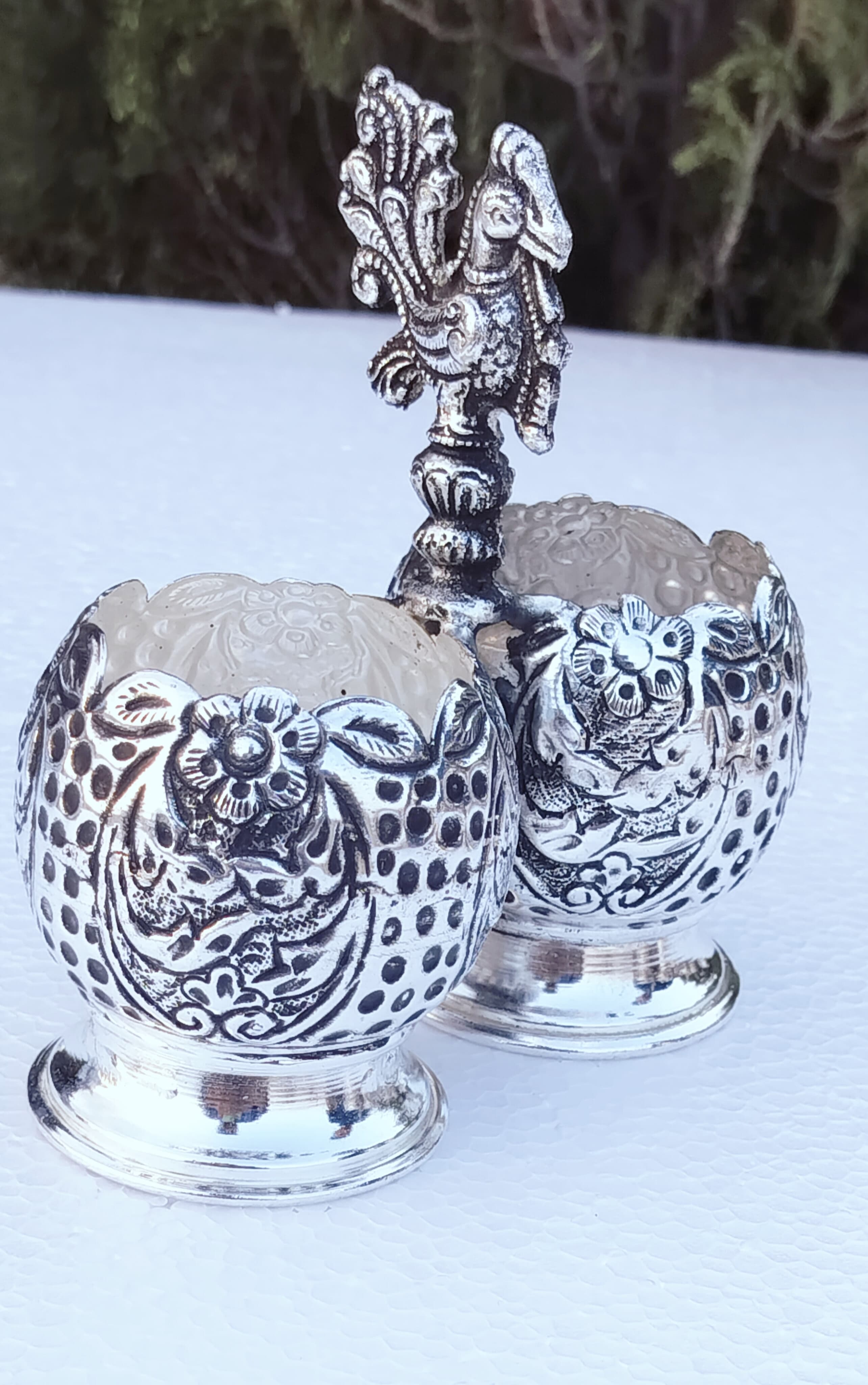 Antique German silver 2 cup panchwala