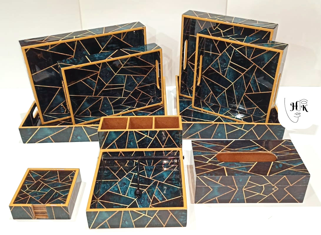 Handcrafted Decorative Wooden Kitchen Combo Set