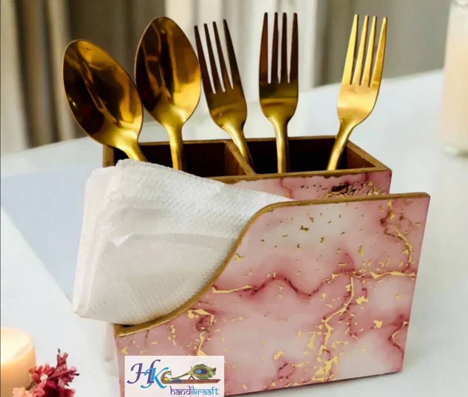 Cutlery-Tissue Holder-6L * 4.5B *4H inches