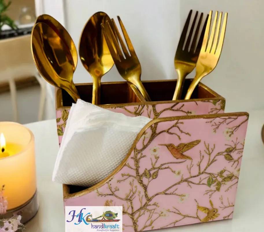 Cutlery-Tissue Holder-6L * 4.5B *4H inches