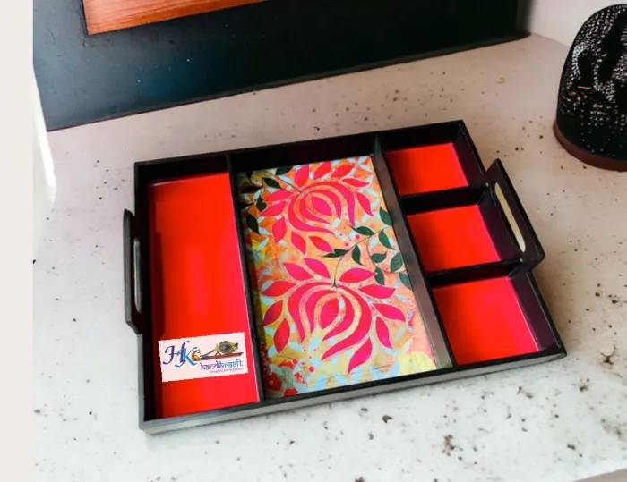 Partition Wooden Serving Trays