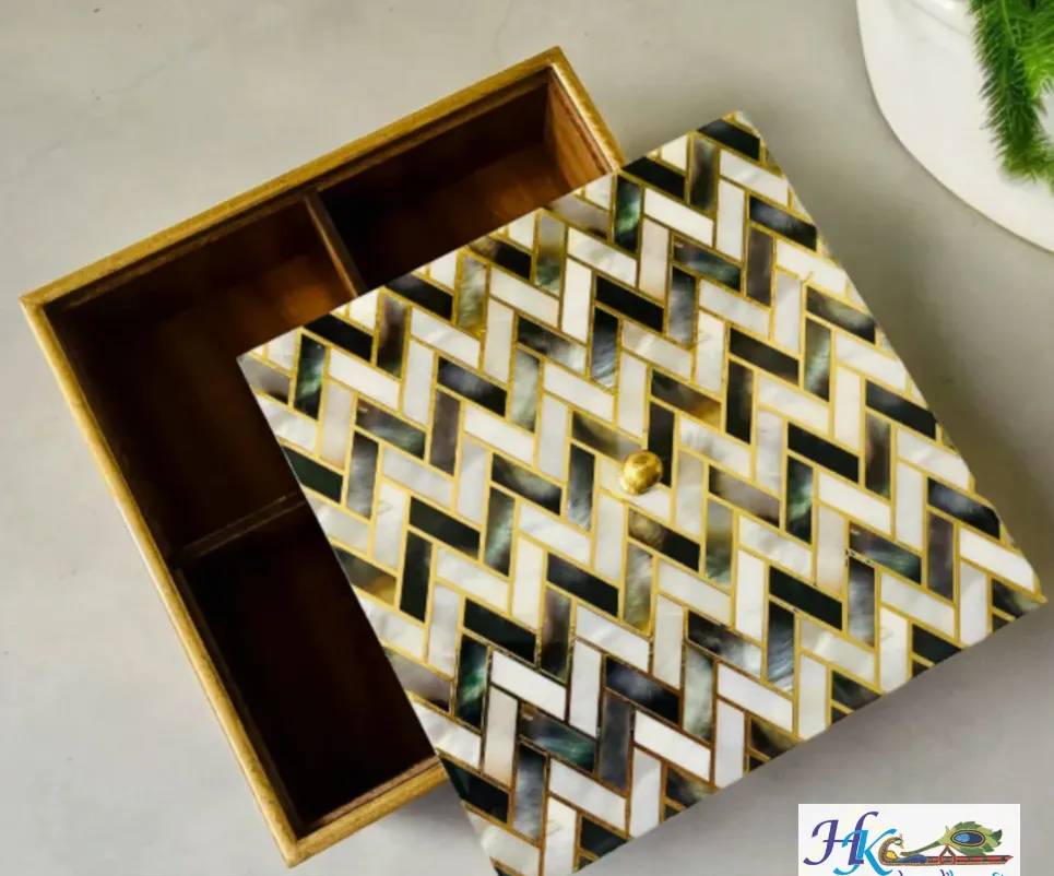 Wooden Dry Fruit /Candy Box-4 Section