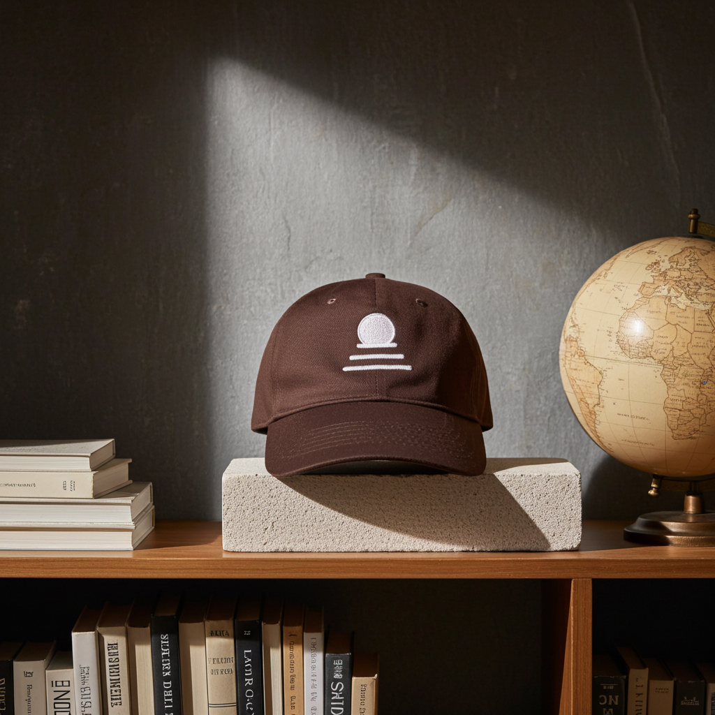 Brown Cotton Baseball Cap