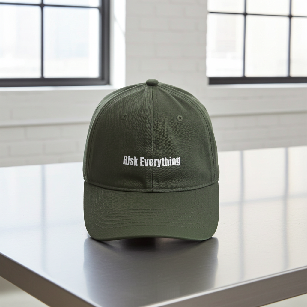 TOLOU Olive Green 'Risk Everything' Cap