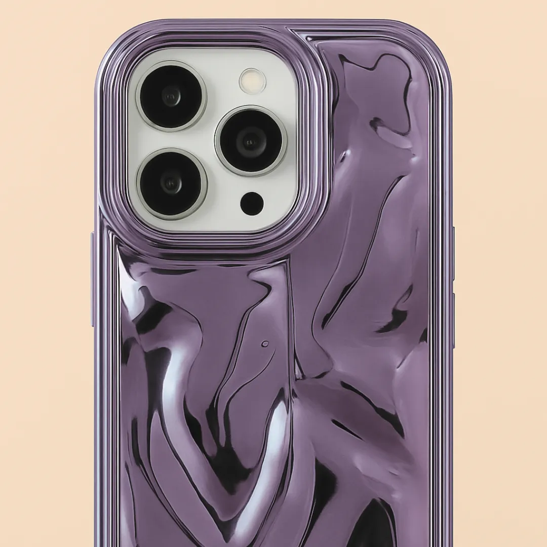 Coque de téléphone MIRROR METEOR – Coque de Téléphone Plaquée Effet Météorite Laser Brillant