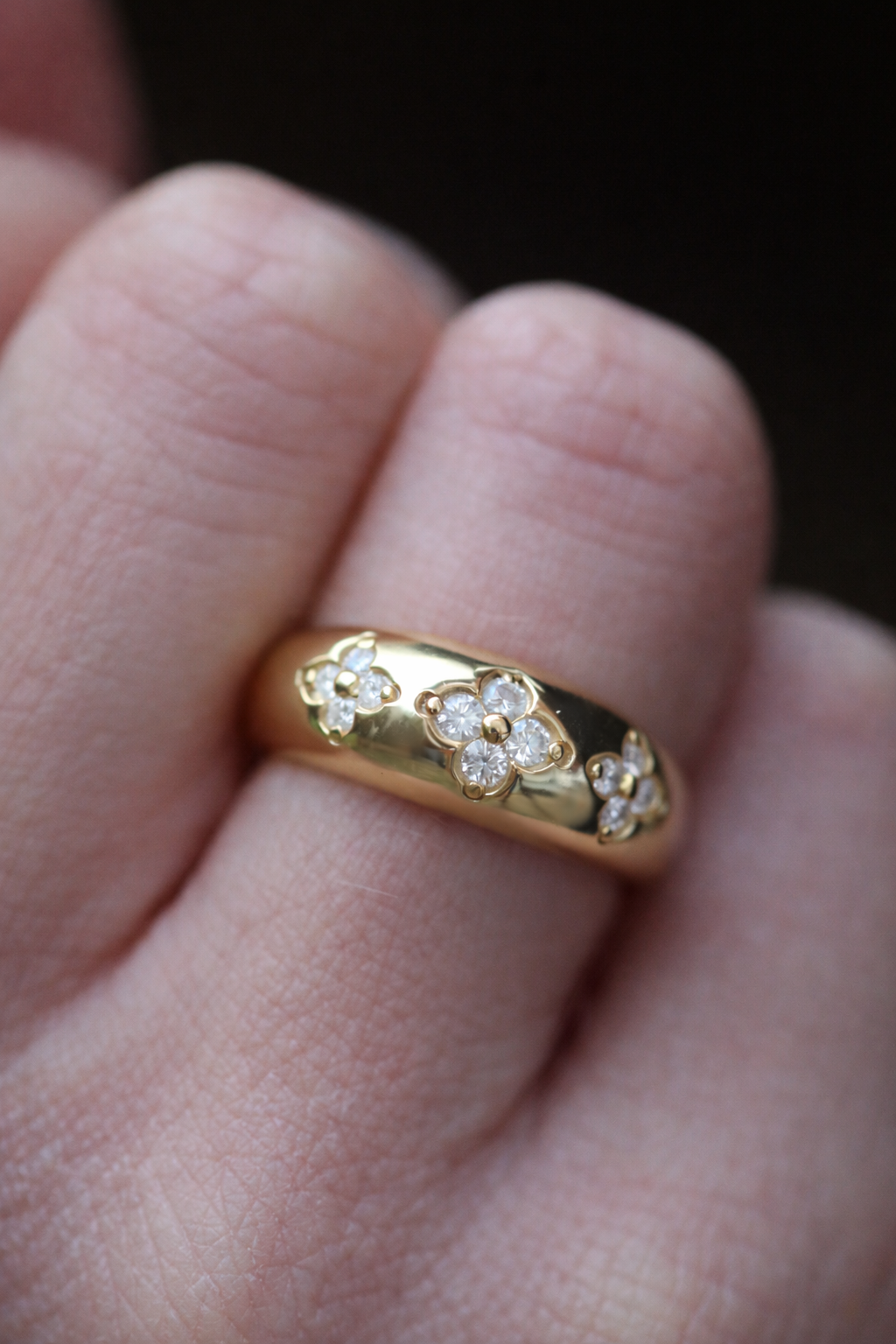 Bague MARITSA – Argent 925 plaqué or 18K & Moissanites scintillantes