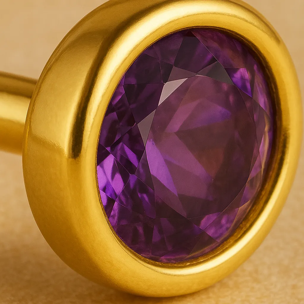 Piercing ONE – Argent 925 plaqué or 18K & pierre lumineuse