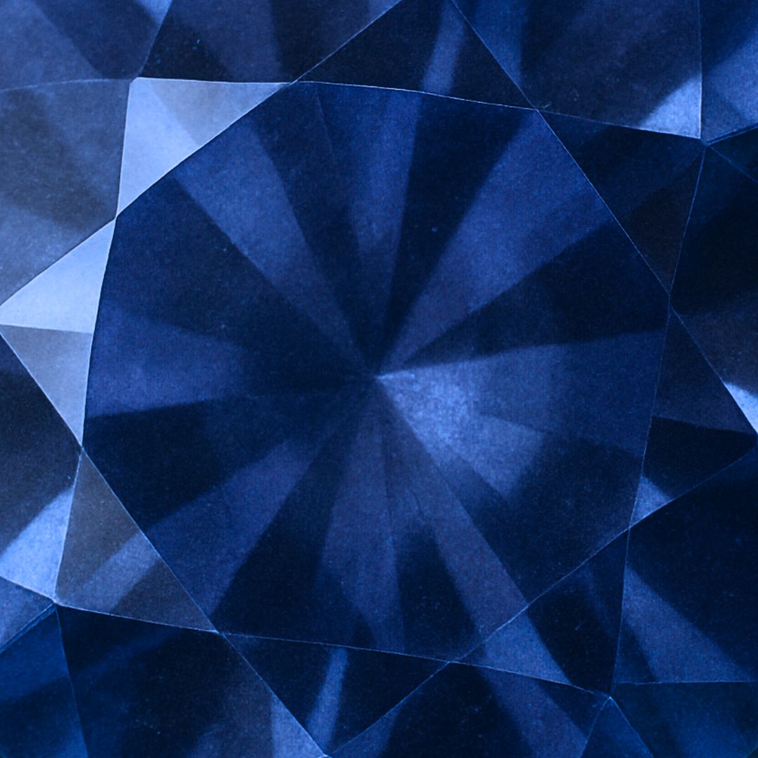 Boucle d’oreille APHRODITE – Argent 925 plaqué or 18K & zircone bleue centrale | Maison Aureus