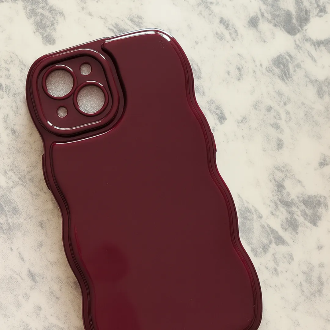 Coque de téléphone KIMA – Élégance ondulée en 3D pour iPhone