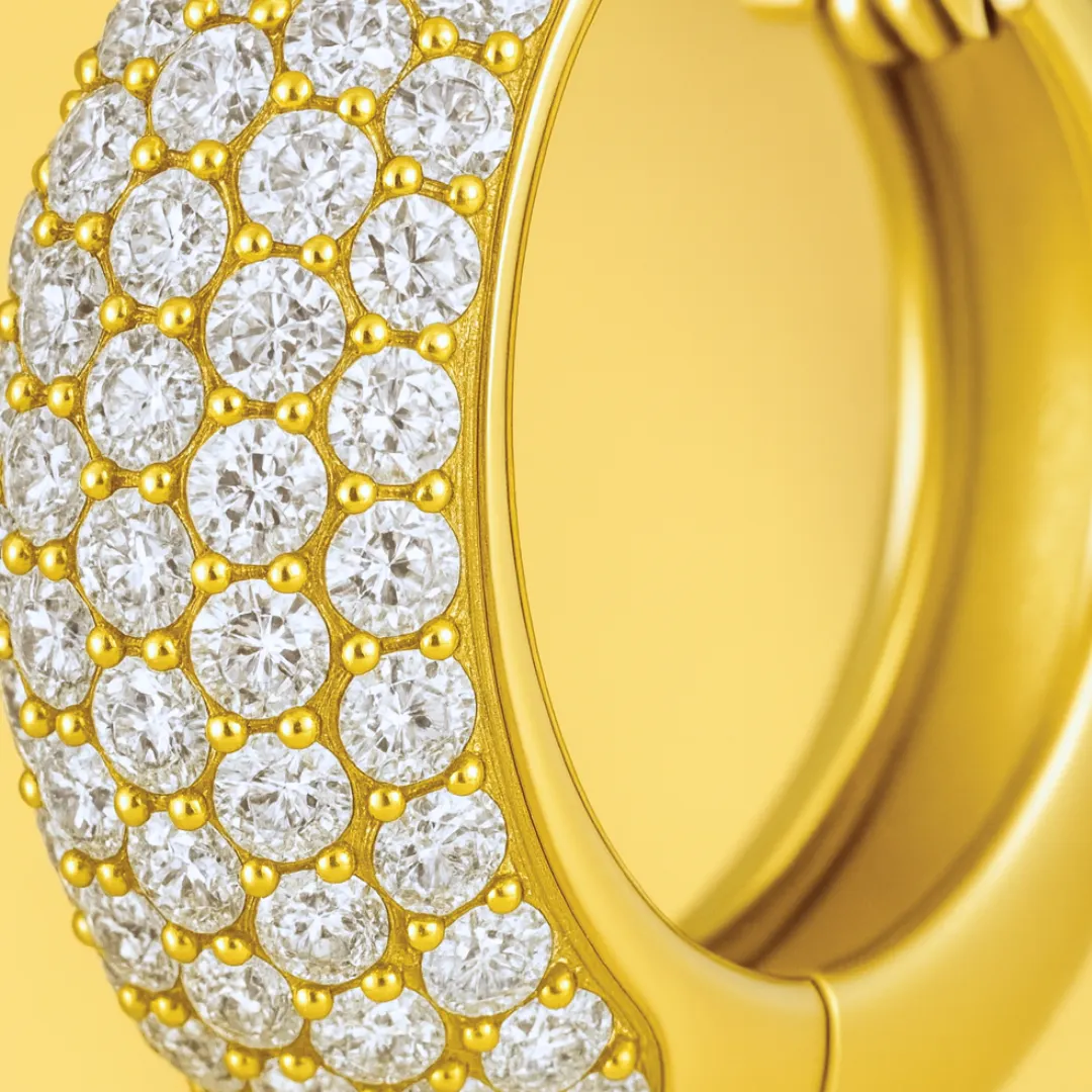 Boucles d’oreilles ETERNEL PALACE – Argent 925 doré à l’or fin ou argent & Zircones scintillantes