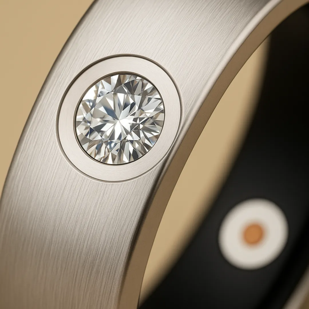 Bague connectée VITALYS – Acier inoxydable or rose ou argent