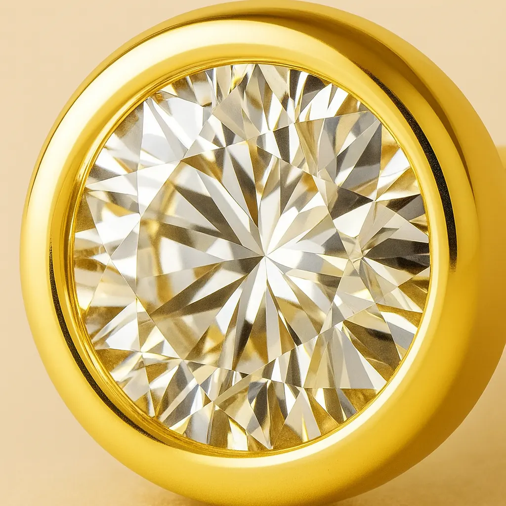 Piercing ONE – Argent 925 plaqué or 18K & pierre lumineuse