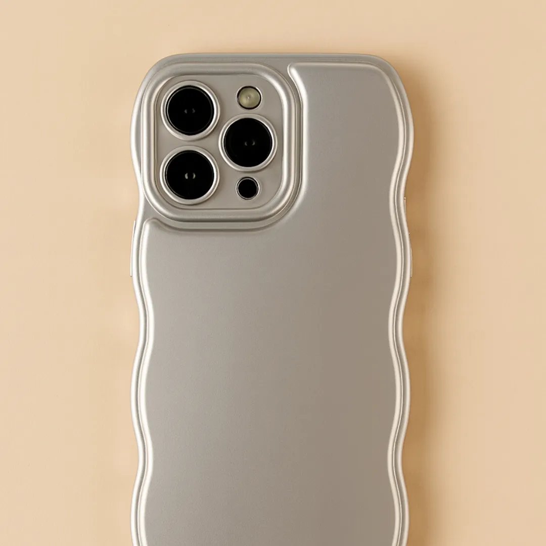 Coque de téléphone KIMA – Élégance ondulée en 3D pour iPhone