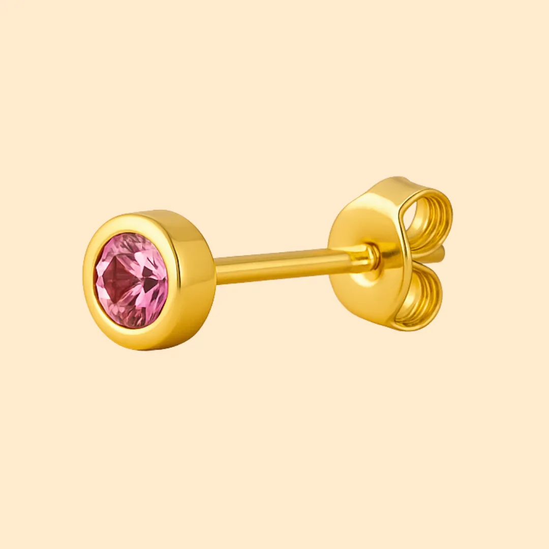 Boucles d’oreilles ASTRA – Argent 925 Plaqué Or 18k ou argent & zircon central étincelant