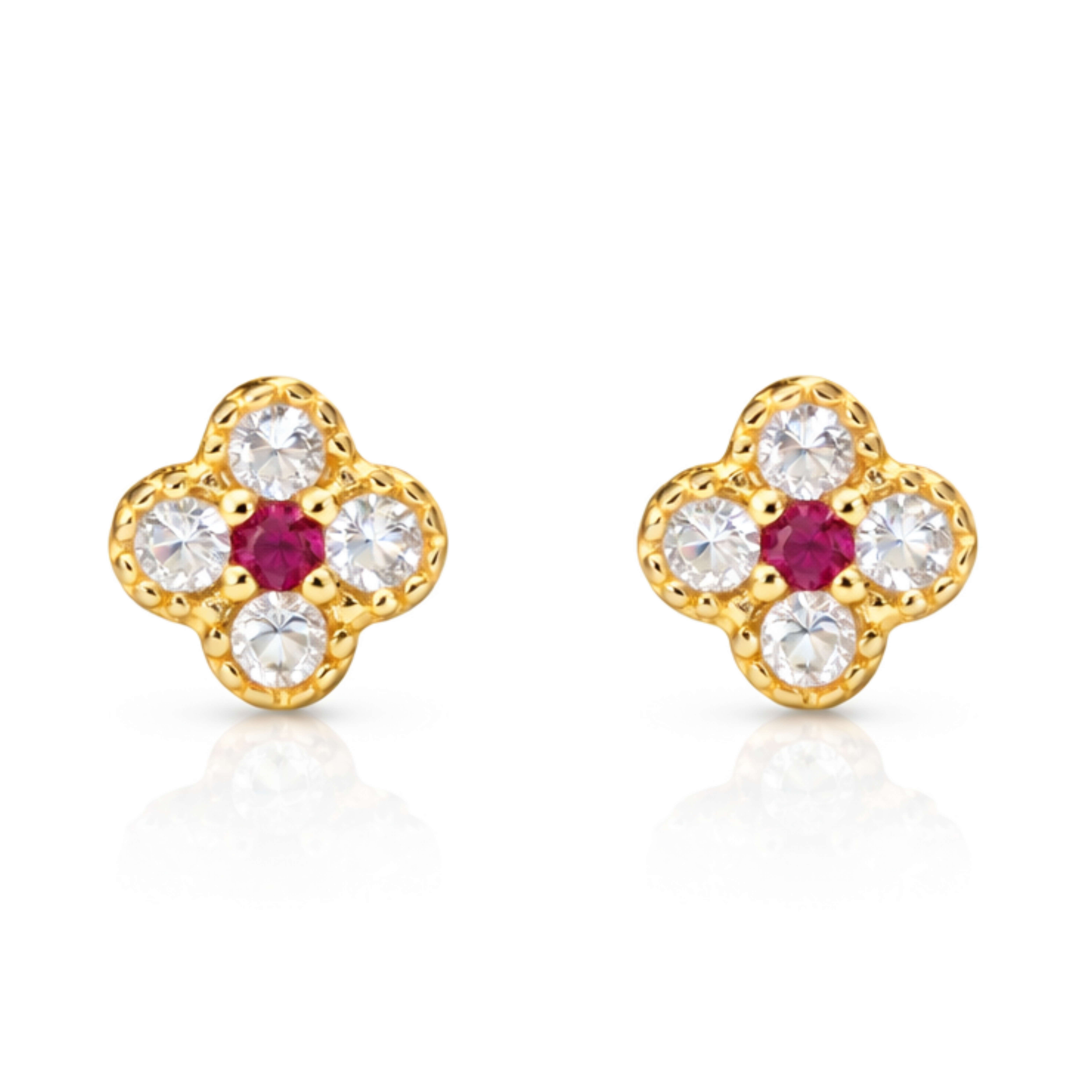 BOUCLES D'OREILLES RUBY BLOOM 