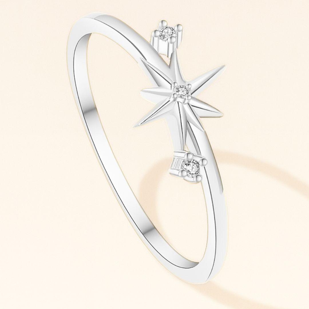 Bague STARIANA – Argent 925 & Zircone Autrichienne | Éclat Stellaire 18K