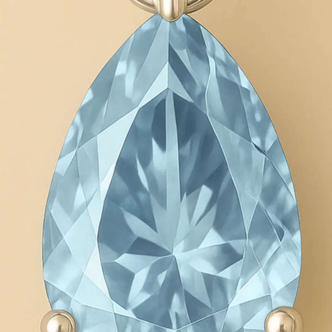 Boucle d’oreille TITANIUM HEART – Goutte zircone | Argent 925