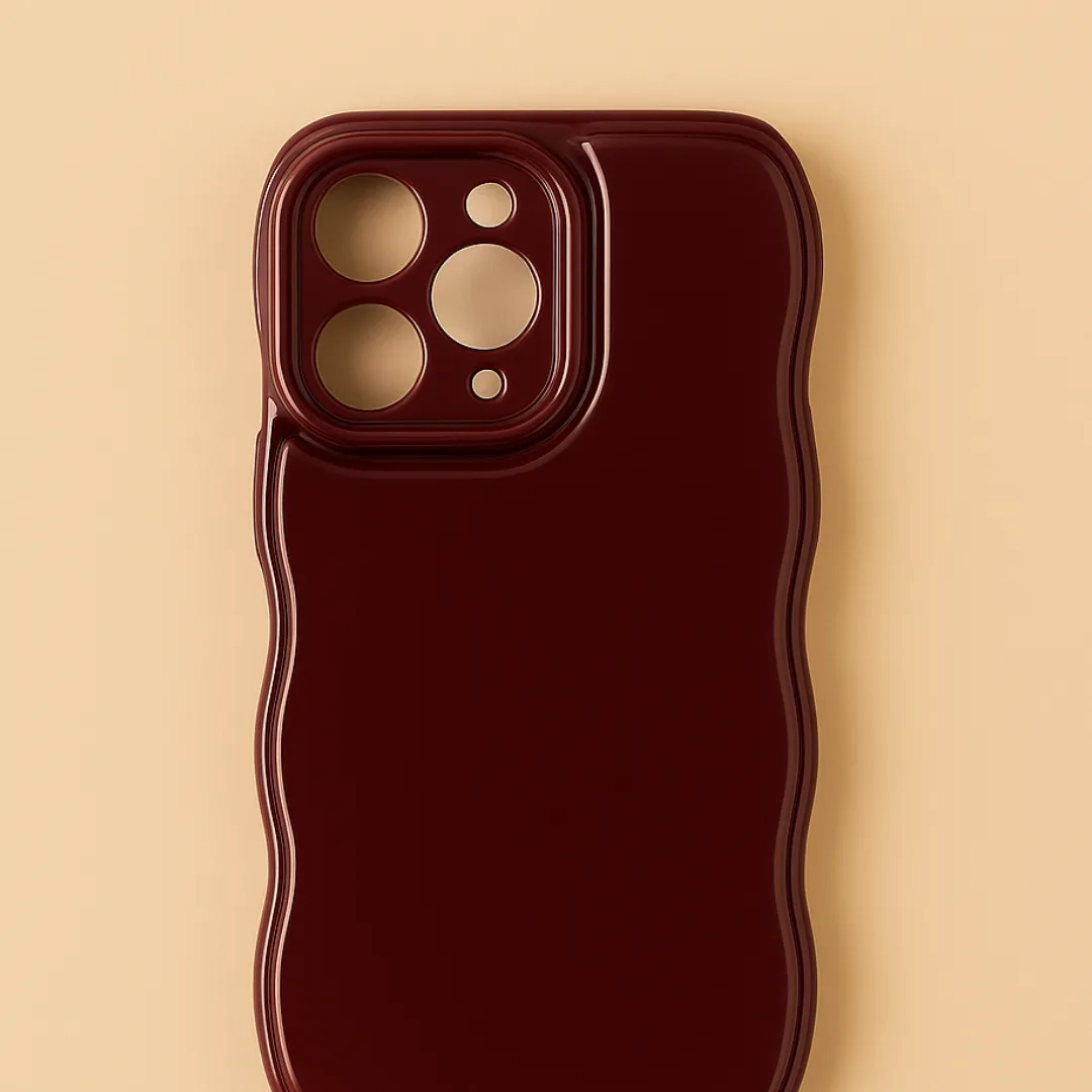 Coque de téléphone KIMA – Élégance ondulée en 3D pour iPhone