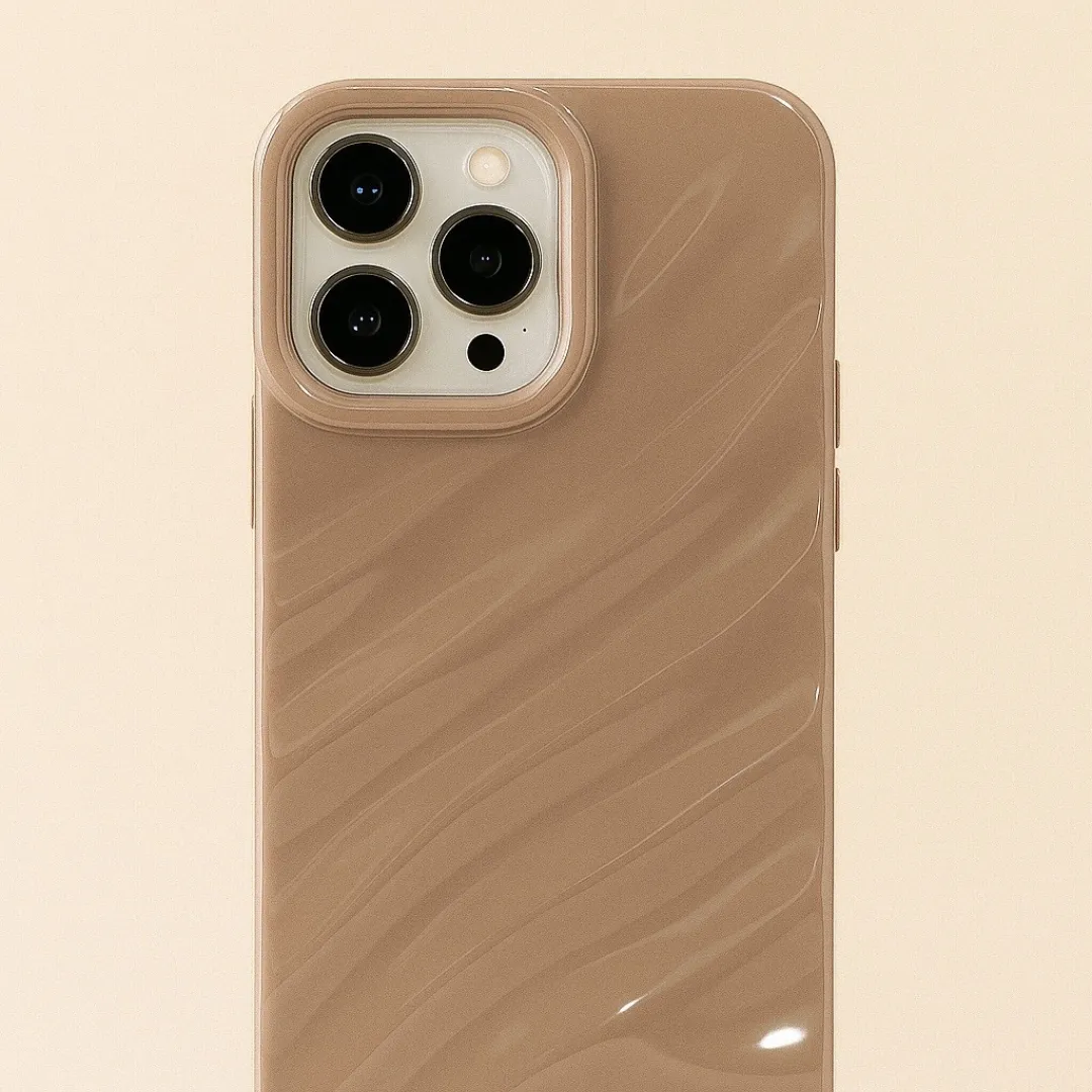 Coque de téléphone ONDINE – Motif ondulé 3D de luxe