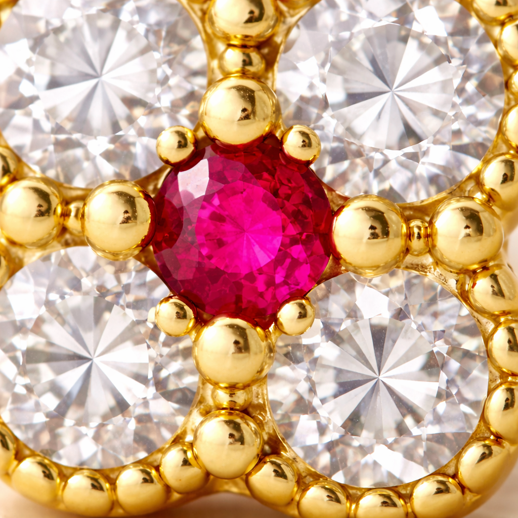 BOUCLES D'OREILLES RUBY BLOOM 