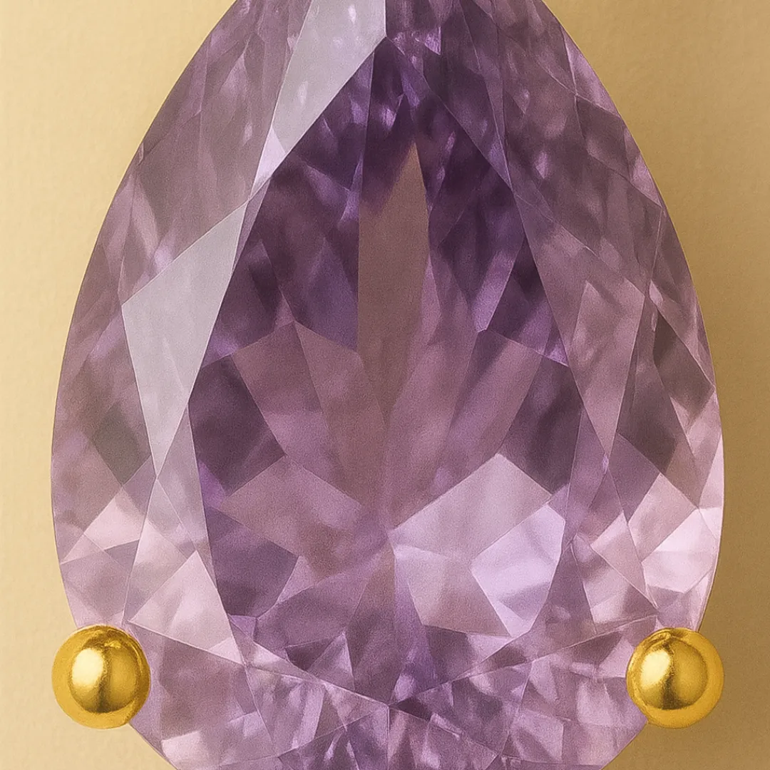 Boucle d’oreille TWO HEART – Goutte zircone | Acier inoxydable doré à l’or fin