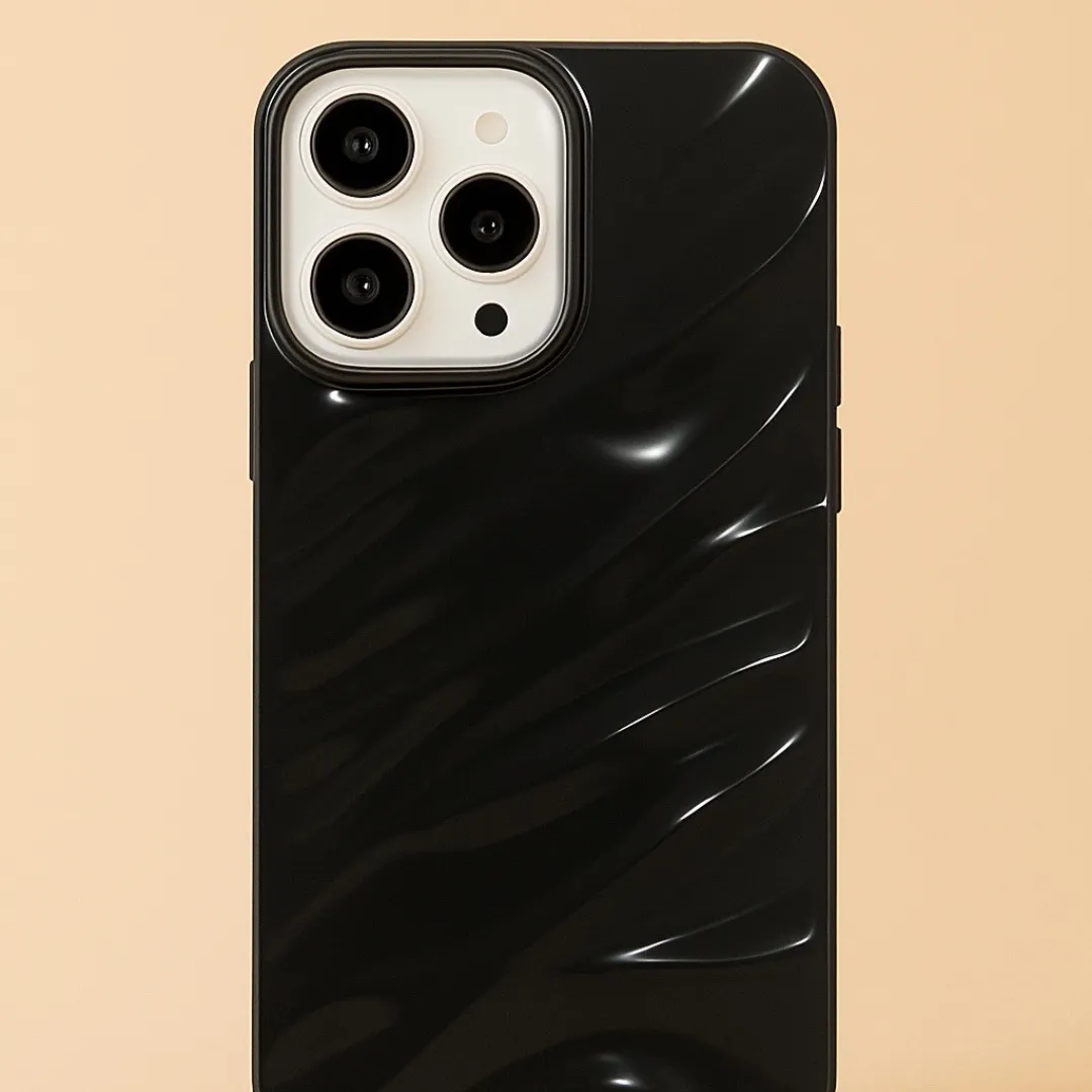 Coque de téléphone ONDINE – Motif ondulé 3D de luxe