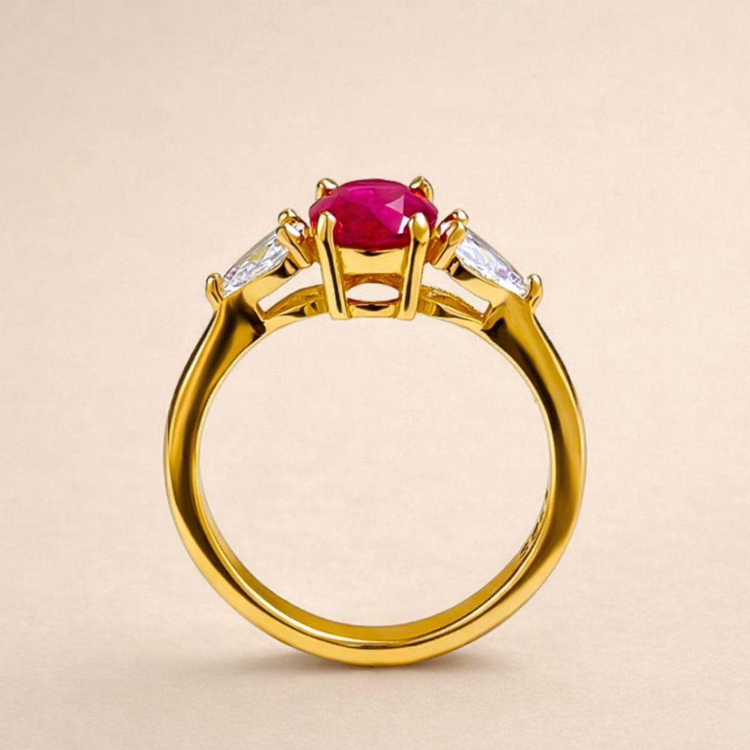 Bague PROMESSE – Argent 925 plaqué or 18K ou argent & zircones éclatantes | Maison Aureus