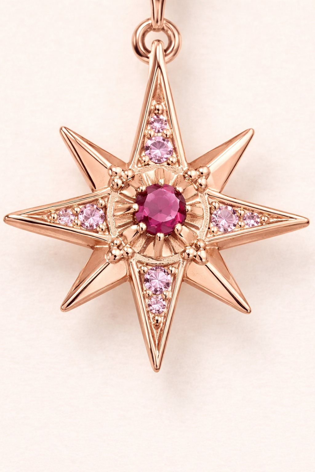 Boucles d’oreilles ROSA STELLA – Argent Sterling 925 & étoile magique rose en zirconium certifié CNAS l Maison Aureus