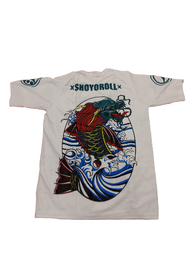 Rashguard shoyoroll koi white short