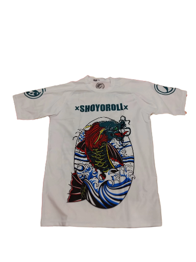 Rashguard shoyoroll koi white short