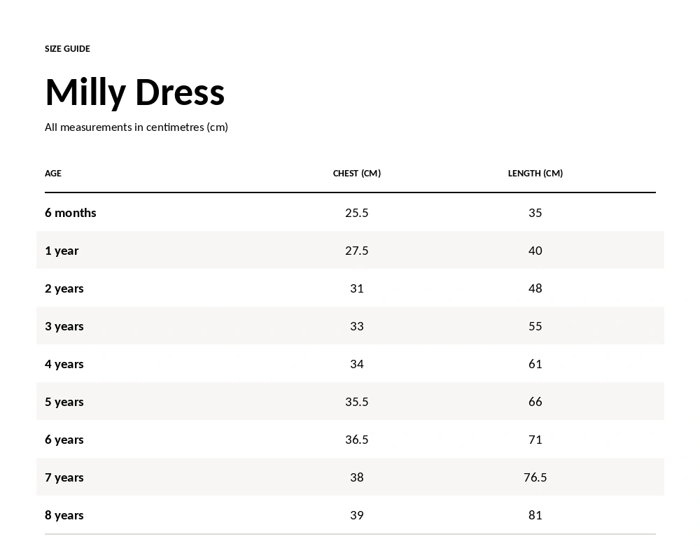 "Milly." Classic A-line dress