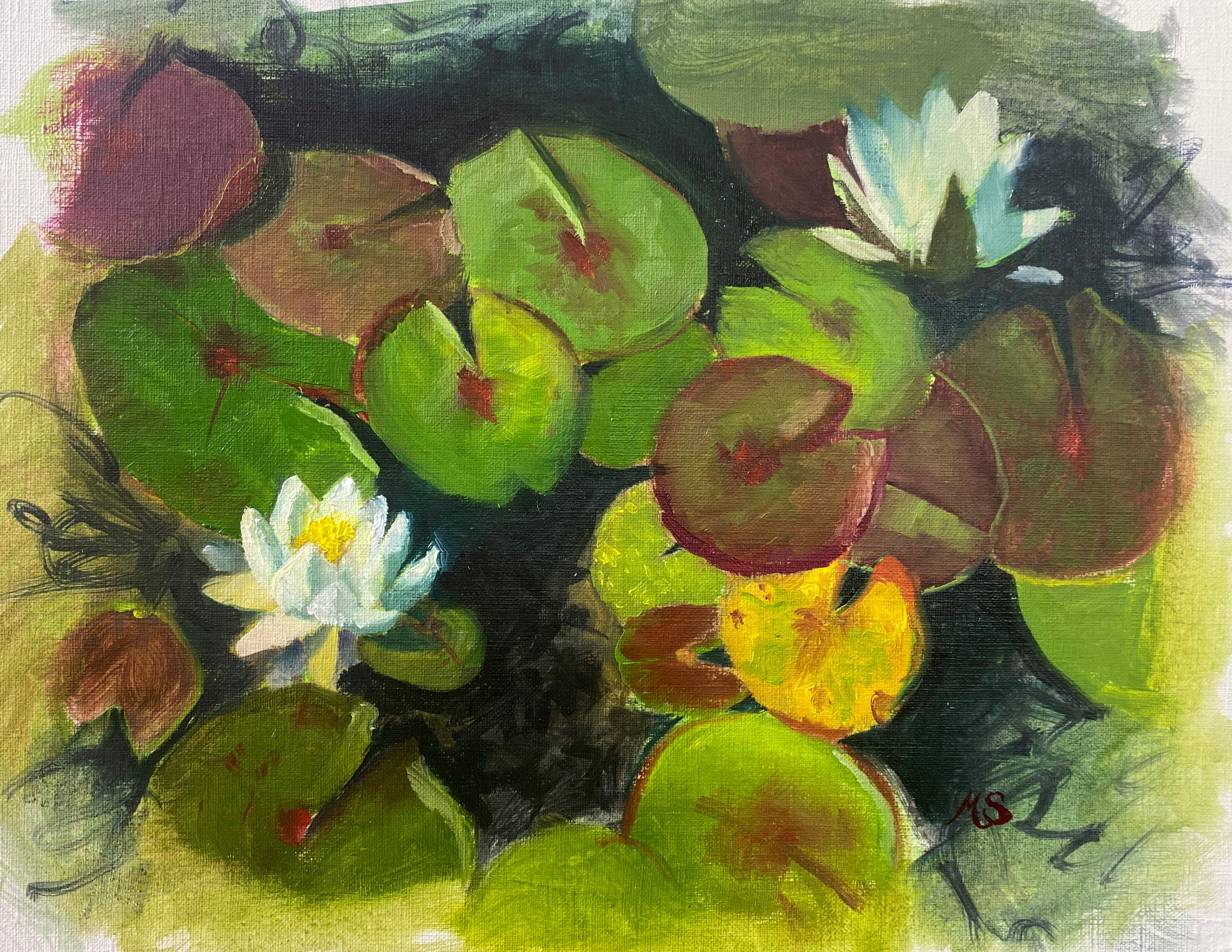 Lilies at Carolina Lakes Giclée Museum Print