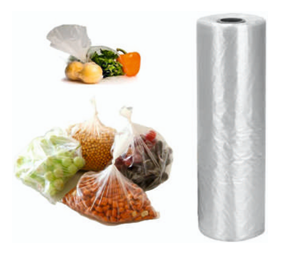 PERFORATED HDPE BAG ROLL- 4 ROLLS/BOX- Large (17" x 11")