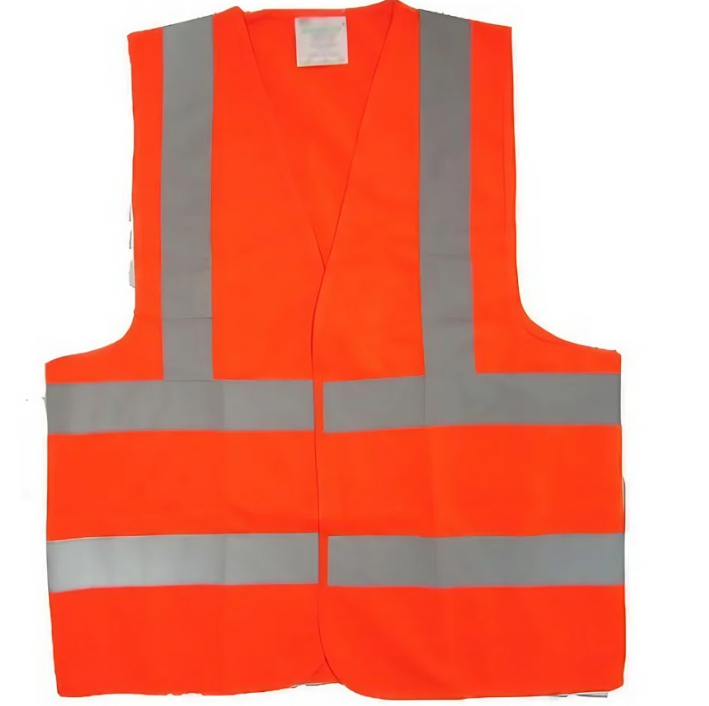 Safety Jacket Orange No pocket Velcro (107-5)