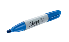 BLUE THICK SHARPIE MARKER - ROUND TIP