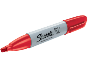 RED THICK SHARPIE MARKER - ROUND TIP