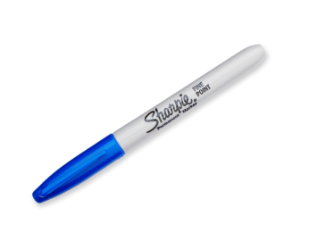 BLUE SHARPIE MARKER - ROUND TIP