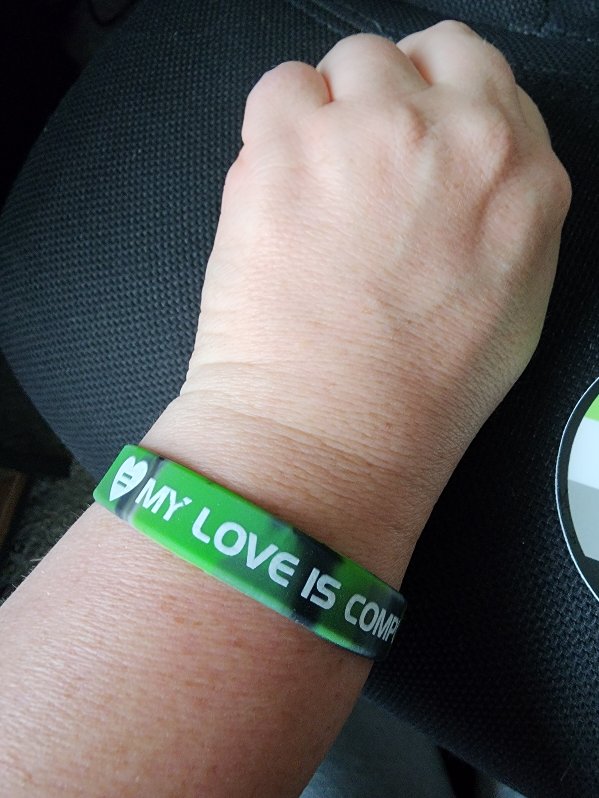 My Love is Complete aro wristband