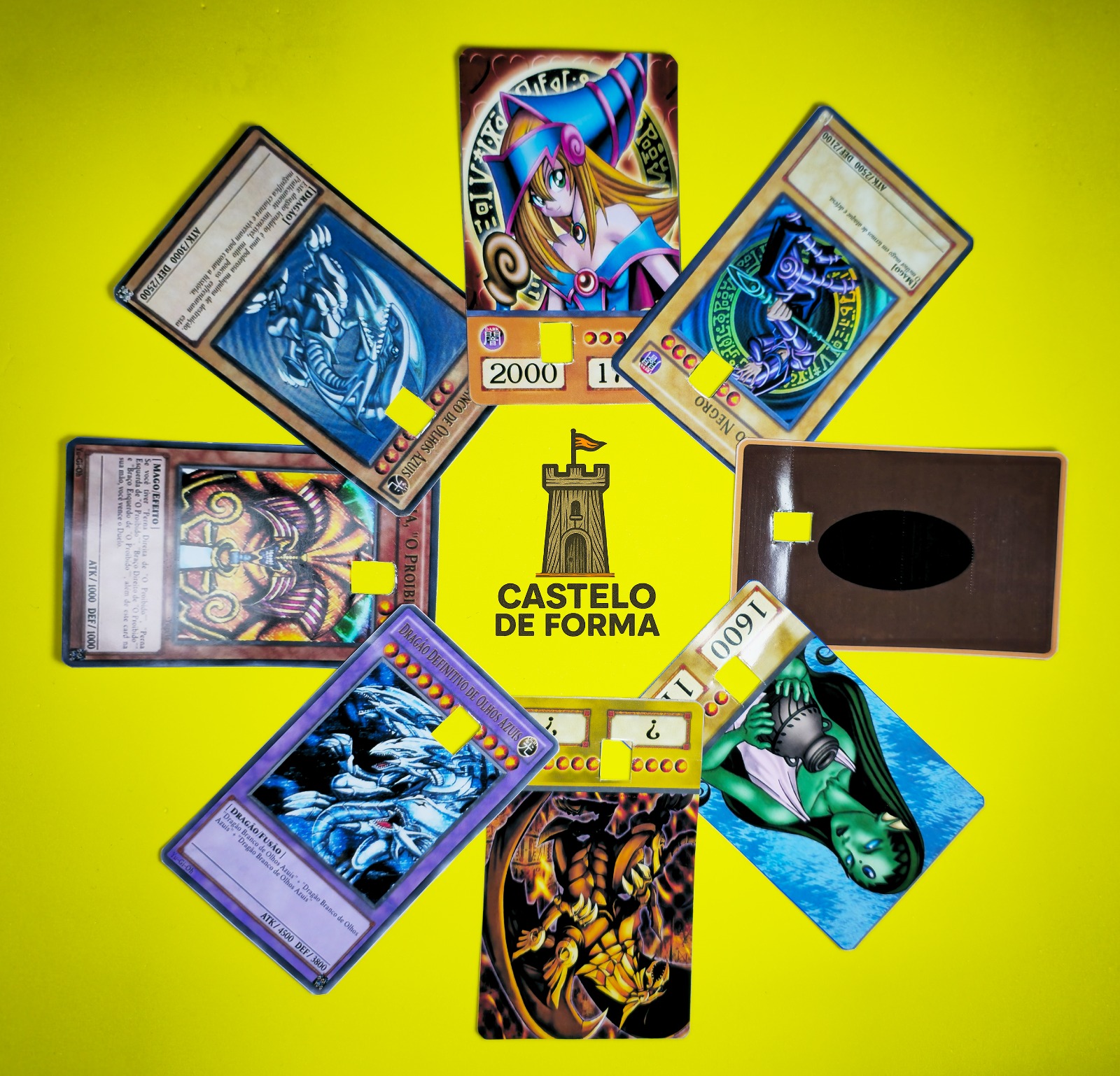 Kit artes para cartão "Yu-gi-oh" (contém 8 unidades)