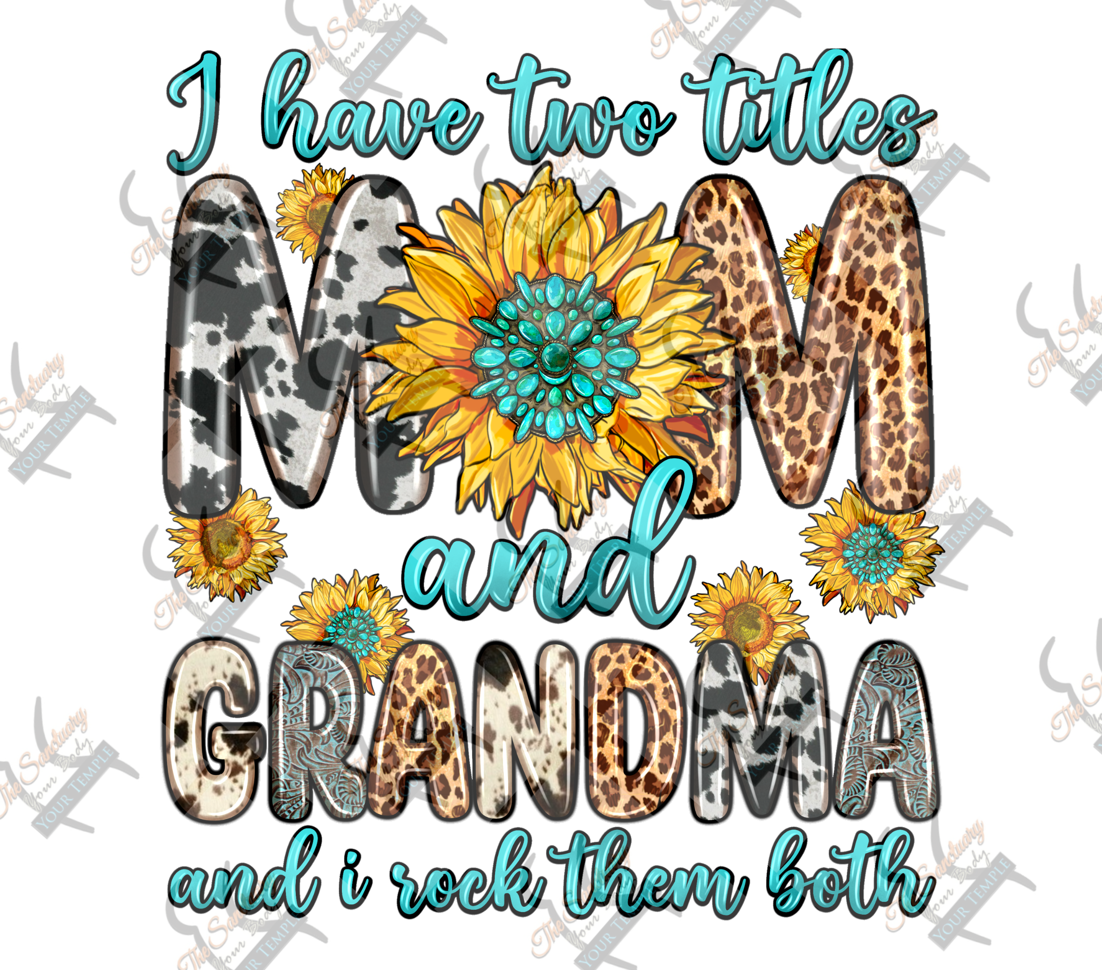 Mom & Grandmom Tumbler – “I Have Two Titles and I Rock Them Both”