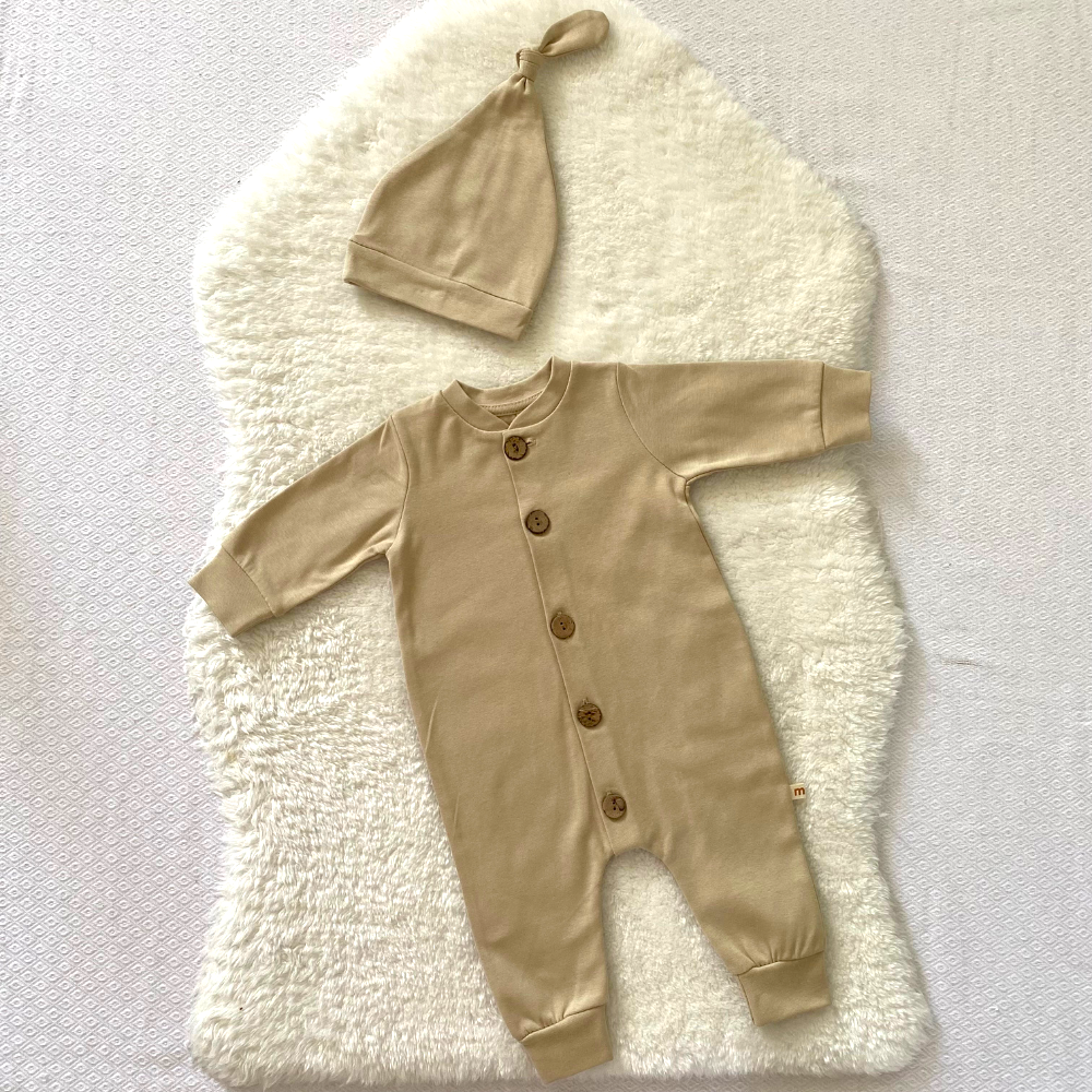 Combi Petit bouton - beige