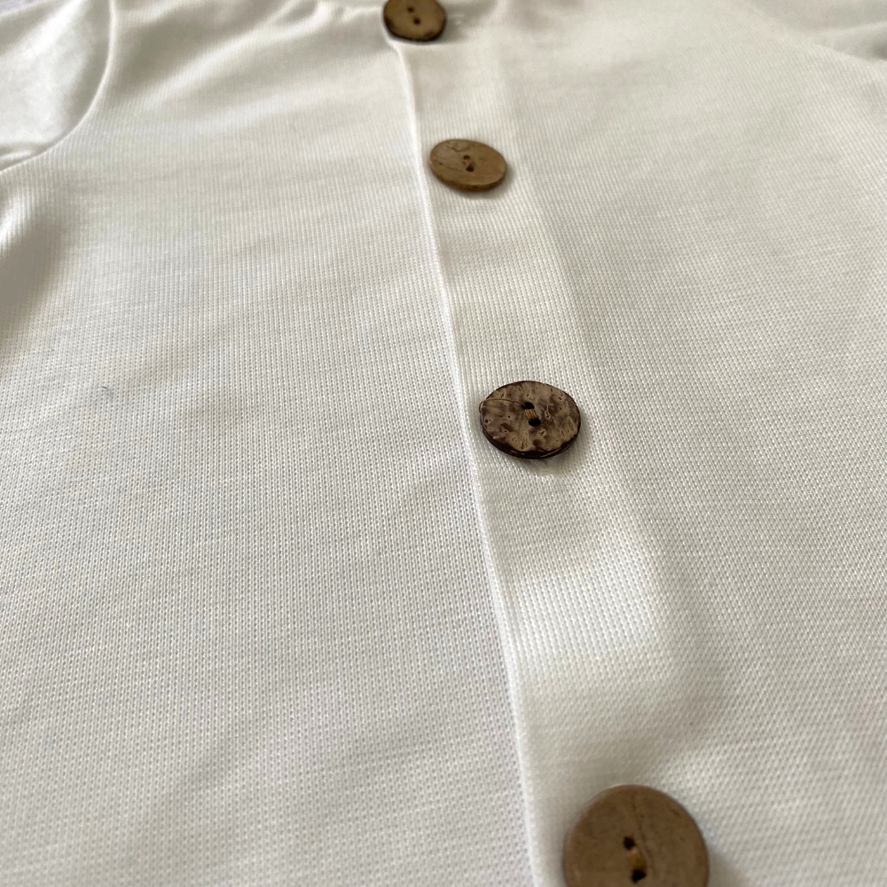 Combi Petit bouton - blanche