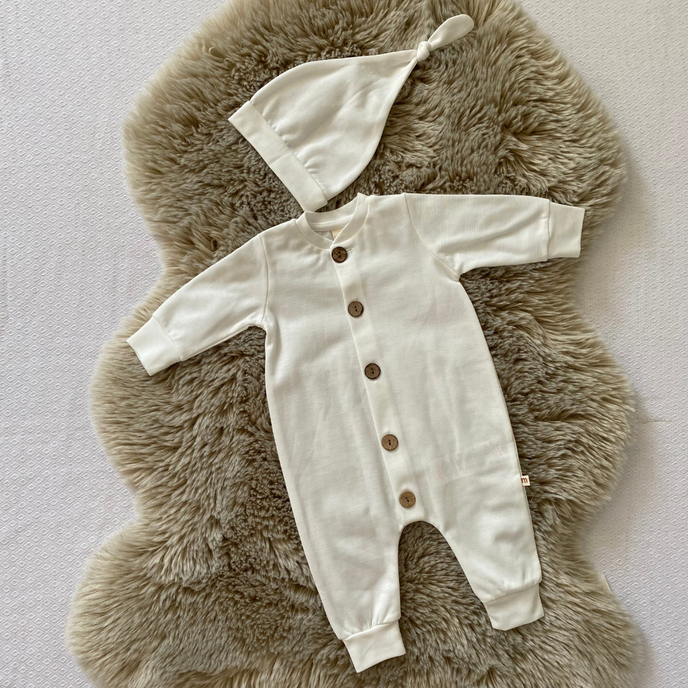 Combi Petit bouton - blanche