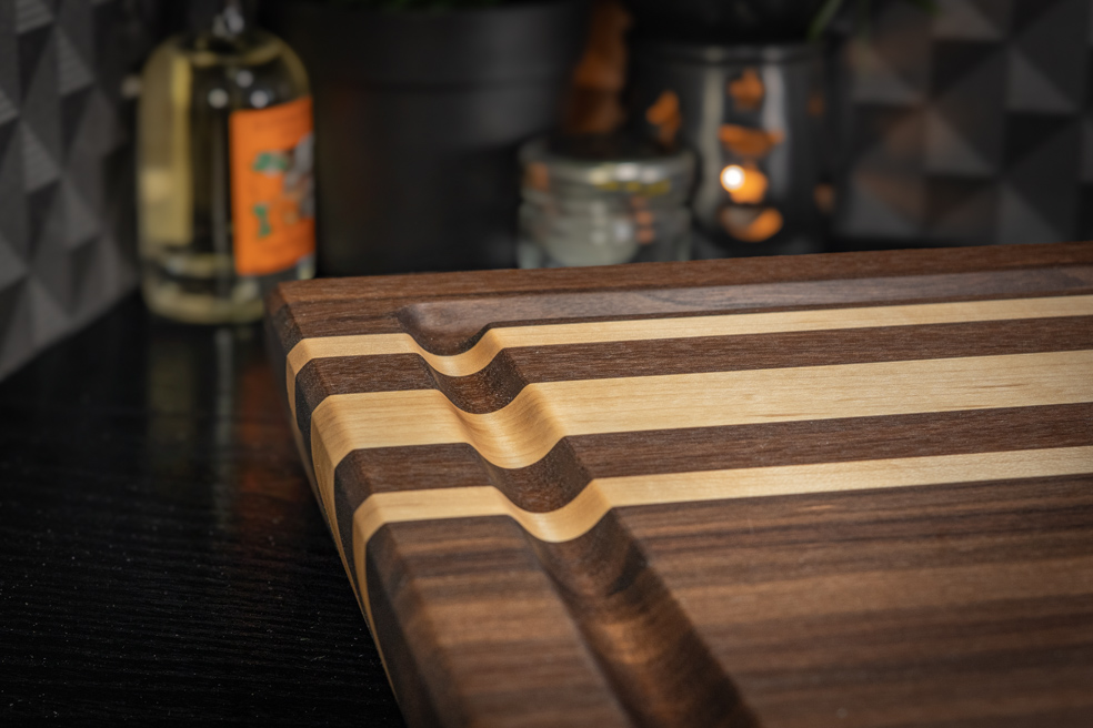 Large Walnut and Maple Chopping Board