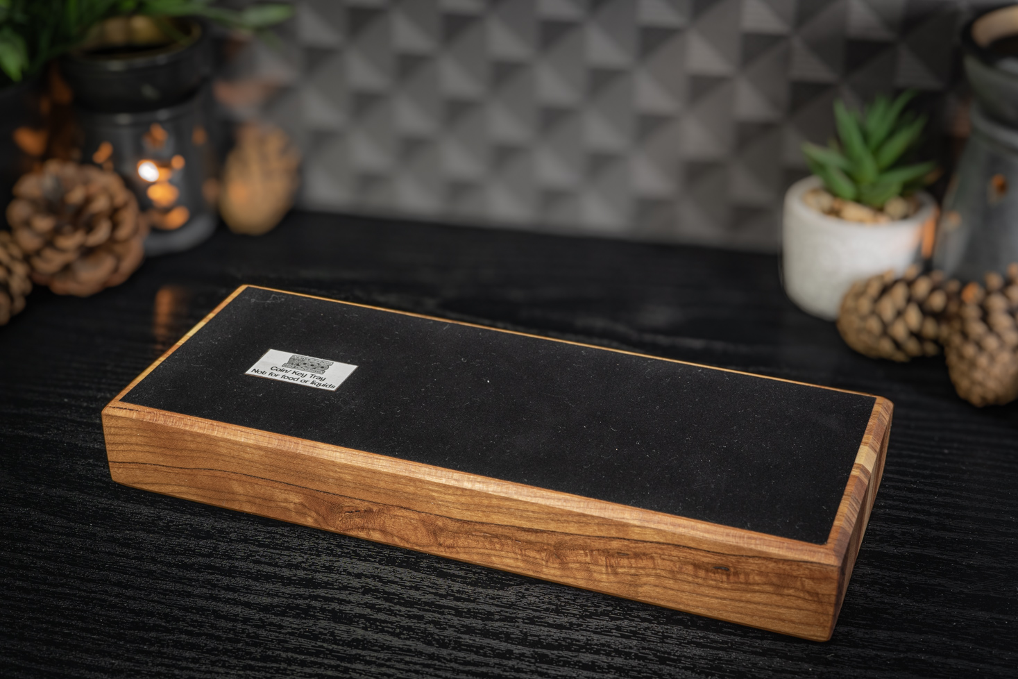 Cherry, Ash, Maple Long Trinket Tray