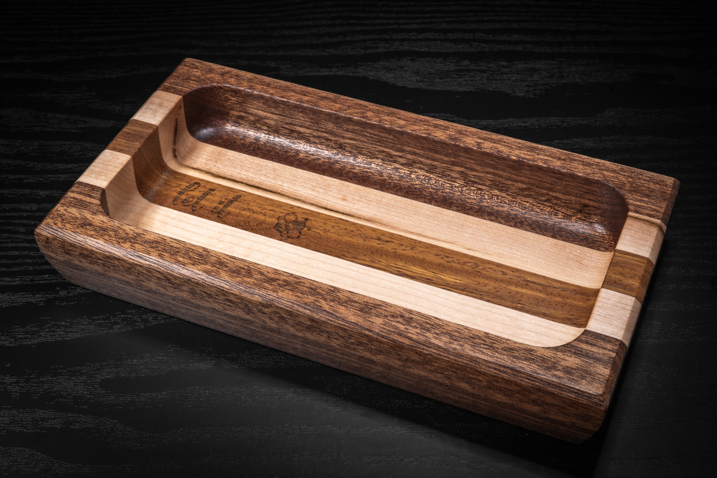 Let It Bee Sapele, Maple, Mango Trinket Tray
