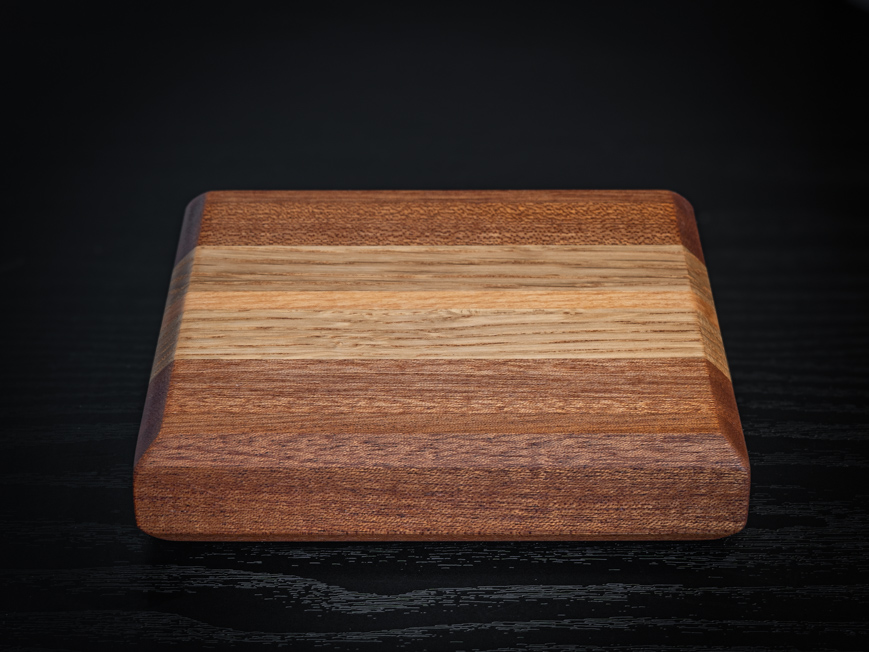 4 x Oak, Sapele & Beech Coasters
