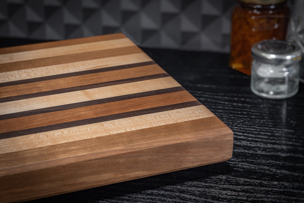 Cherry, Walnut and Maple Chopping Board